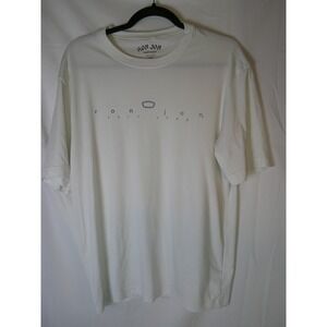 Ron Jon Surf Shop Mens Large White Performance Logo T-Shirt Short Sleeve Poly‎